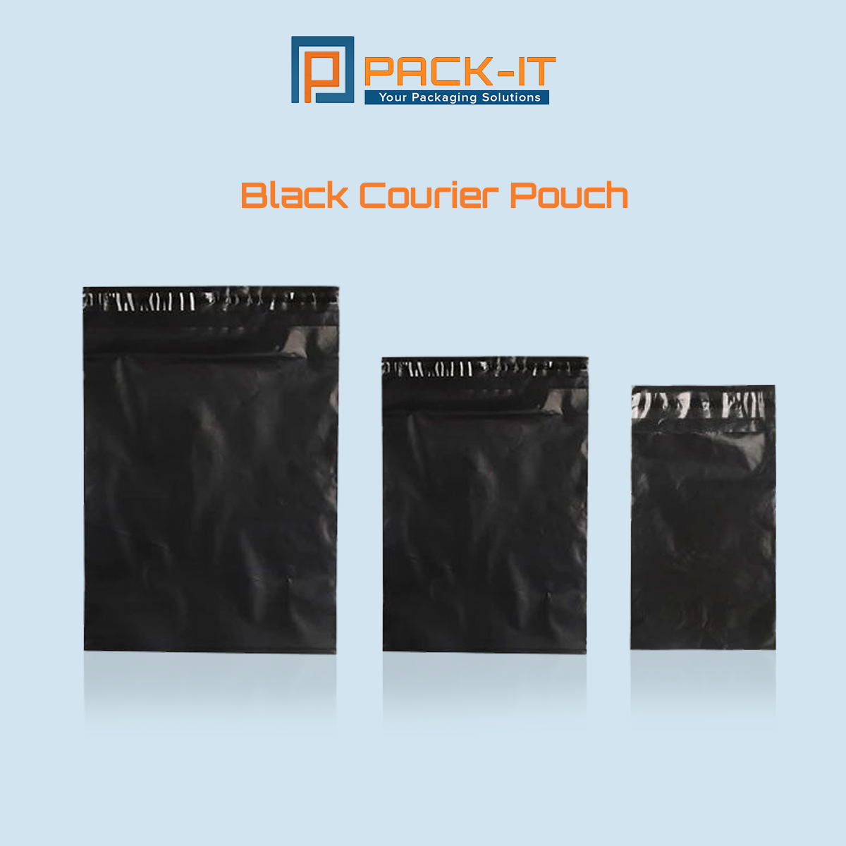 Black Courier Pouch