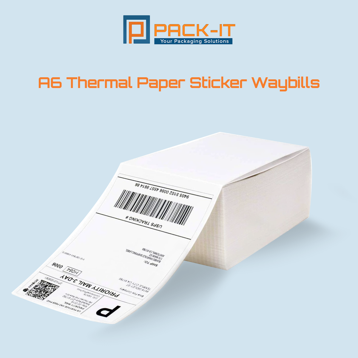 A6 Thermal Paper Sticker Shipping Waybills 100x150