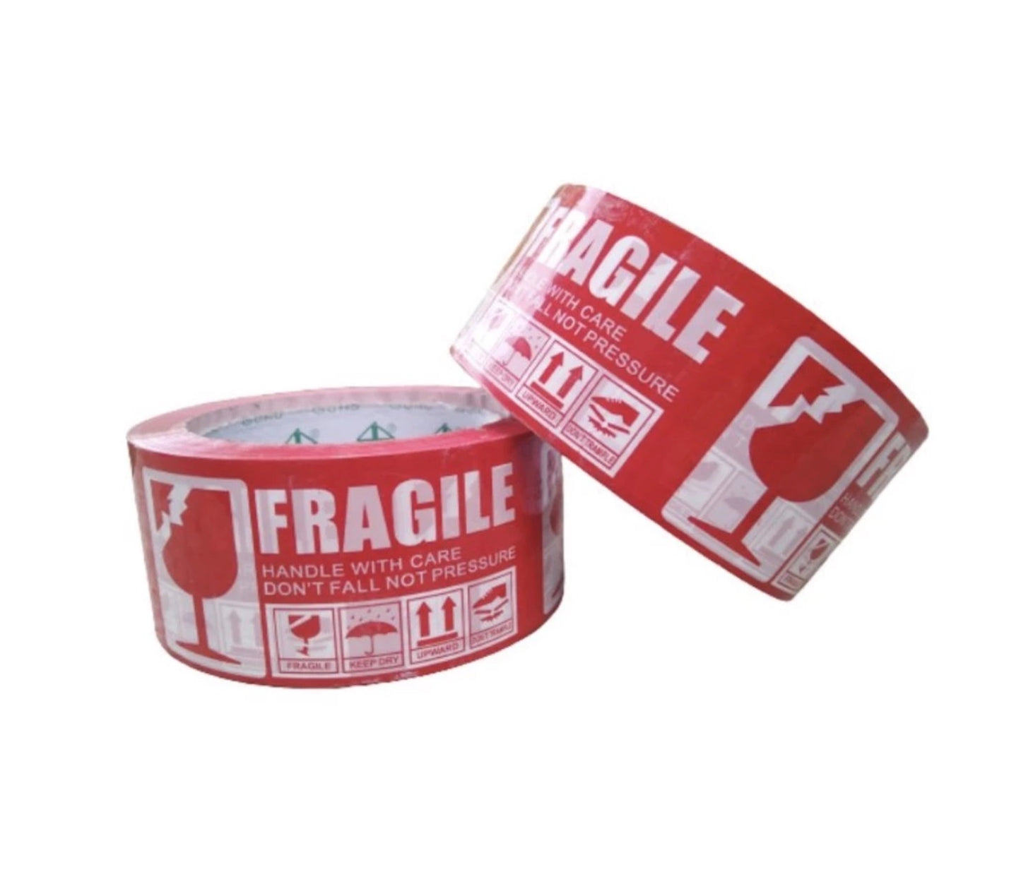 Red Fragile Packing Tape - Durable & Reliable