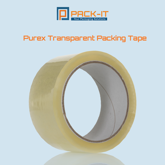 Purex Transparent Packing Tape - Heavy Duty Sealing & Binding